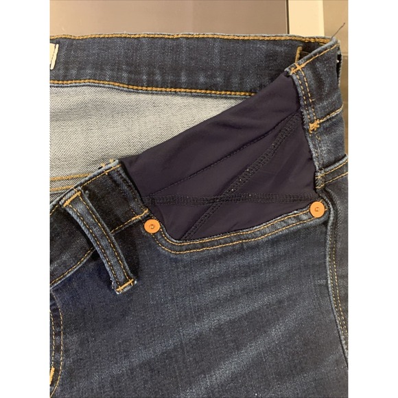Madewell‎ Maternity Skinny Jeans Womens 30 Blue Low Rise Stretch Dark Wash - Picture 4 of 9